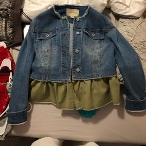 Flounce Denim Jacket